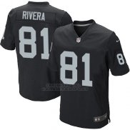Camiseta Oakland Raiders Rivera Negro Nike Elite NFL Hombre