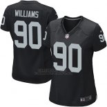 Camiseta Oakland Raiders Williams Negro Nike Game NFL Mujer