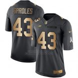 Camiseta Philadelphia Eagles Sproles Negro 2016 Nike Gold Anthracite Salute To Service NFL Hombre