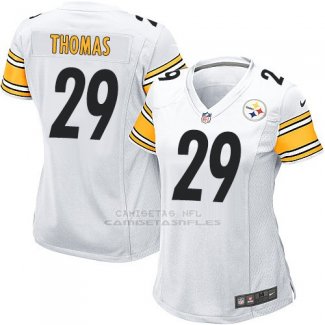 Camiseta Pittsburgh Steelers Thomas Blanco Nike Game NFL Mujer