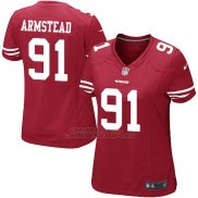 Camiseta San Francisco 49ers Armstead Rojo Nike Game NFL Mujer