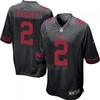Camiseta San Francisco 49ers Gabbert Negro Nike Game NFL Hombre