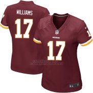 Camiseta Washington Commanders Williams Rojo Nike Game NFL Marron Mujer