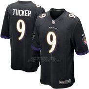 Camiseta Baltimore Ravens Tucker Negro Nike Game NFL Nino