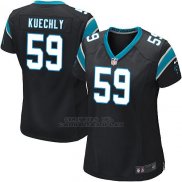 Camiseta Carolina Panthers Kuechly Negro Nike Game NFL Mujer