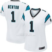 Camiseta Carolina Panthers Newton Blanco Nike Game NFL Mujer