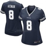 Camiseta Dallas Cowboys Aikman Negro Nike Game NFL Mujer