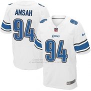 Camiseta Detroit Lions Ansah Blanco Nike Elite NFL Hombre