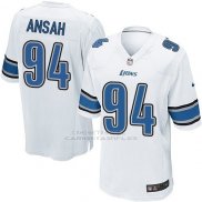 Camiseta Detroit Lions Ansah Blanco Nike Game NFL Hombre