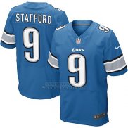 Camiseta Detroit Lions Stafford Azul Nike Elite NFL Hombre