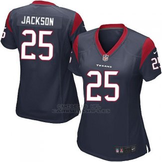 Camiseta Houston Texans Jackson Negro Nike Game NFL Mujer