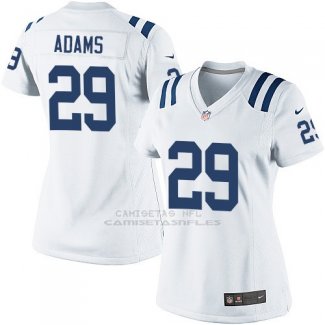 Camiseta Indianapolis Colts Adams Blanco Nike Game NFL Mujer