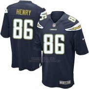 Camiseta Los Angeles Chargers Henry Negro Nike Game NFL Hombre