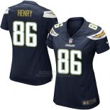 Camiseta Los Angeles Chargers Henry Negro Nike Game NFL Mujer