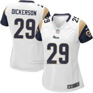 Camiseta Los Angeles Rams Dickerson Blanco Nike Game NFL Mujer