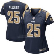 Camiseta Los Angeles Rams Mcdonald Negro Nike Game NFL Mujer