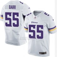 Camiseta Minnesota Vikings Barr Blanco Nike Elite NFL Hombre