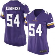 Camiseta Minnesota Vikings Kendricks Violeta Nike Game NFL Mujer