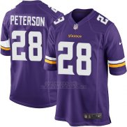 Camiseta Minnesota Vikings Peterson Violeta Nike Game NFL Hombre