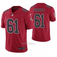Camiseta NFL Game 2020 Falcons 61 Matt Hennessy 2020 Color Rush Rojo