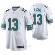 Camiseta NFL Game Hombre Miami Dolphins Dan Marino Blanco Throwback