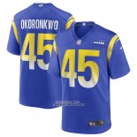 Camiseta NFL Game Los Angeles Rams Ogbonnia Okoronkwo Azul