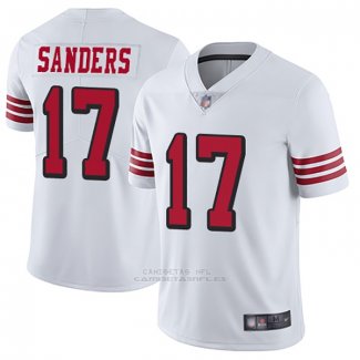 Camiseta NFL Game San Francisco 49ers 17 Emmanuel Sanders Blanco