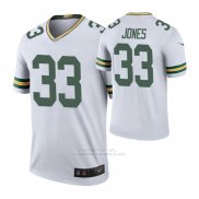 Camiseta NFL Legend Green Bay Packers 33 Aaron Jones Color Rush Blanco