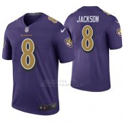 Camiseta NFL Legend Hombre Baltimore Ravens Lamar Jackson Violeta Color Rush