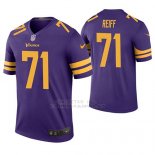 Camiseta NFL Legend Hombre Minnesota Vikings Riley Reiff Violeta Color Rush