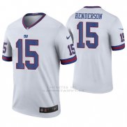 Camiseta NFL Legend Hombre New York Giants Quadree Henderson Blanco Color Rush
