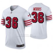 Camiseta NFL Legend Hombre San Francisco 49ers Alfrojo Morris Blanco Color Rush