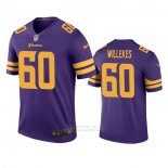 Camiseta NFL Legend Minnesota Vikings Kenny Willekes Violeta Color Rush