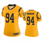 Camiseta NFL Legend Mujer Los Angeles Rams A'shawn Robinson Oro Color Rush