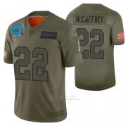Camiseta NFL Limited Carolina Panthers Christian Mccaffrey 2019 Salute To Service Verde