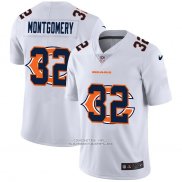 Camiseta NFL Limited Chicago Bears Montgomery Logo Dual Overlap Blanco