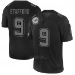 Camiseta NFL Limited Detroit Lions Stafford 2019 Salute To Service Negro