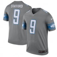 Camiseta NFL Limited Hombre 9 Stafford Detroit Lions Gris