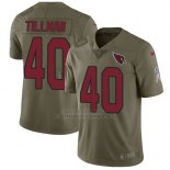 Camiseta NFL Limited Hombre Arizona Cardinals 40 Pat Tillman Rojo Stitched 2017 Salute To Service