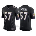 Camiseta NFL Limited Hombre Baltimore Ravens 57 C.j. Mosley Negro Speed Machine