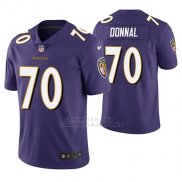 Camiseta NFL Limited Hombre Baltimore Ravens Andrew Donnal Violeta Vapor Untouchable