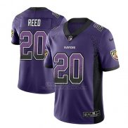 Camiseta NFL Limited Hombre Baltimore Ravens Ed Reed Violeta 2018 Drift Fashion Color Rush