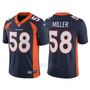 Camiseta NFL Limited Hombre Denver Broncos 58 Von Miller Azul Vapor Untouchable