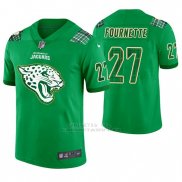 Camiseta NFL Limited Hombre Jacksonville Jaguars Leonard Fournette St. Patrick's Day Verde