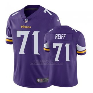 Camiseta NFL Limited Hombre Minnesota Vikings Riley Reiff Violeta Vapor Untouchable