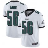 Camiseta NFL Limited Hombre Philadelphia Eagles 56 Long Blanco