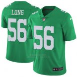 Camiseta NFL Limited Hombre Philadelphia Eagles 56 Long Verde