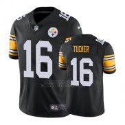 Camiseta NFL Limited Hombre Pittsburgh Steelers Marcus Tucker Negro Vapor Untouchable Throwback