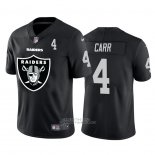 Camiseta NFL Limited Las Vegas Raiders Carr Big Logo Number Negro