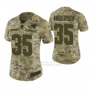 Camiseta NFL Limited Mujer Los Angeles Rams C.j. Anderson 2018 Salute To Service Camuflaje